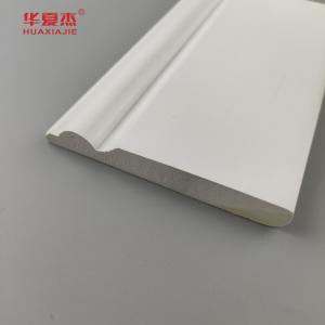 China High Quality Pvc Base Moulding White Smooth Surface 95x12mm Pvc Skirting Indoor Decoration on sale