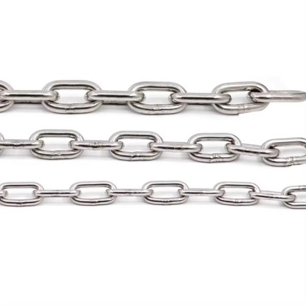 304 M1.2-24 Industrial Stainless Steel Dog Chain for Customized Lifting Clothes