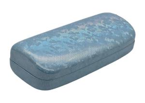 China PU Wrapped Metal Clamshell Glasses Case factory