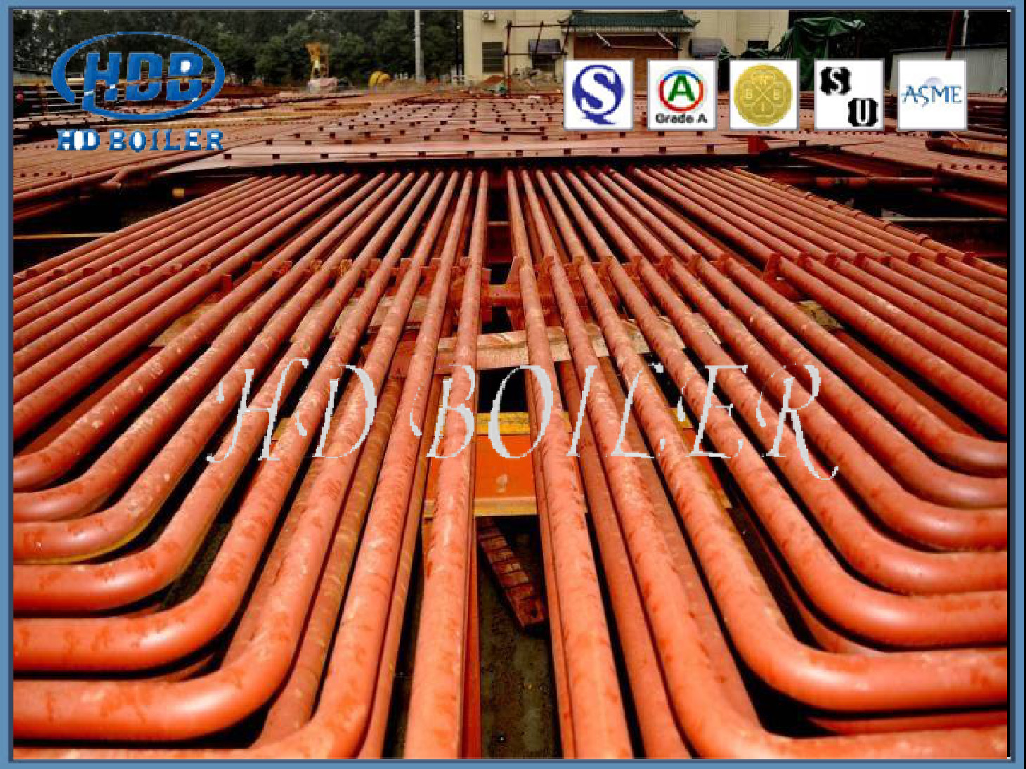 Steel Boiler Parts Superheater Coil Heat Exchanger For Thermal Power Station