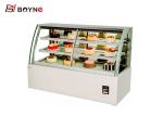 Table Top Chilled Cake Display Fridge Stainless Steel Air Cooling Demisting