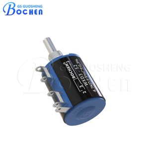 China 20mm Shaft Multiturn Wirewound Potentiometer Precision 100 ohm WXD3-12 on sale