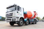 EuroII Shacman Mixer Truck F3000 Concrete Mixer Machine Truck 8x4 380 White
