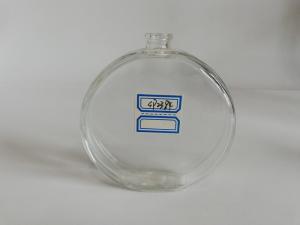 Oval Transparent Empty Glass Perfume Bottles Silk - Screen Printing