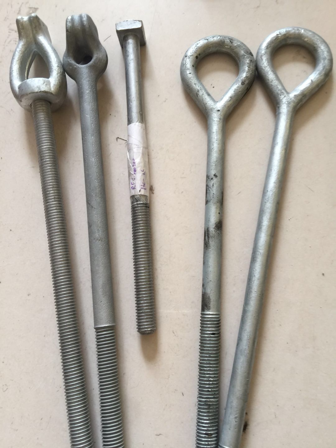 6" Thread Dead Ending C1045 ASTM F2329 Oval Eye Bolt