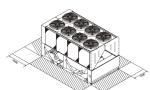 Commercial Air Conditioner Air Cooled Screw Chiller 1439kw With PID Control
