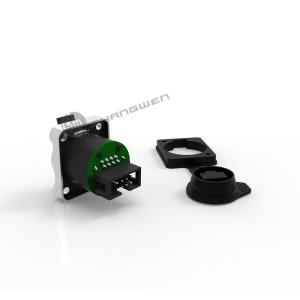 China Rj45 Socket Outdoor 8 Pin Female Plug ethernet chassis connector CAT5\6 factory