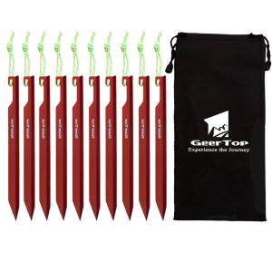China Ultralight 10g 5.9 In Aluminum Tent Stakes For Camping factory