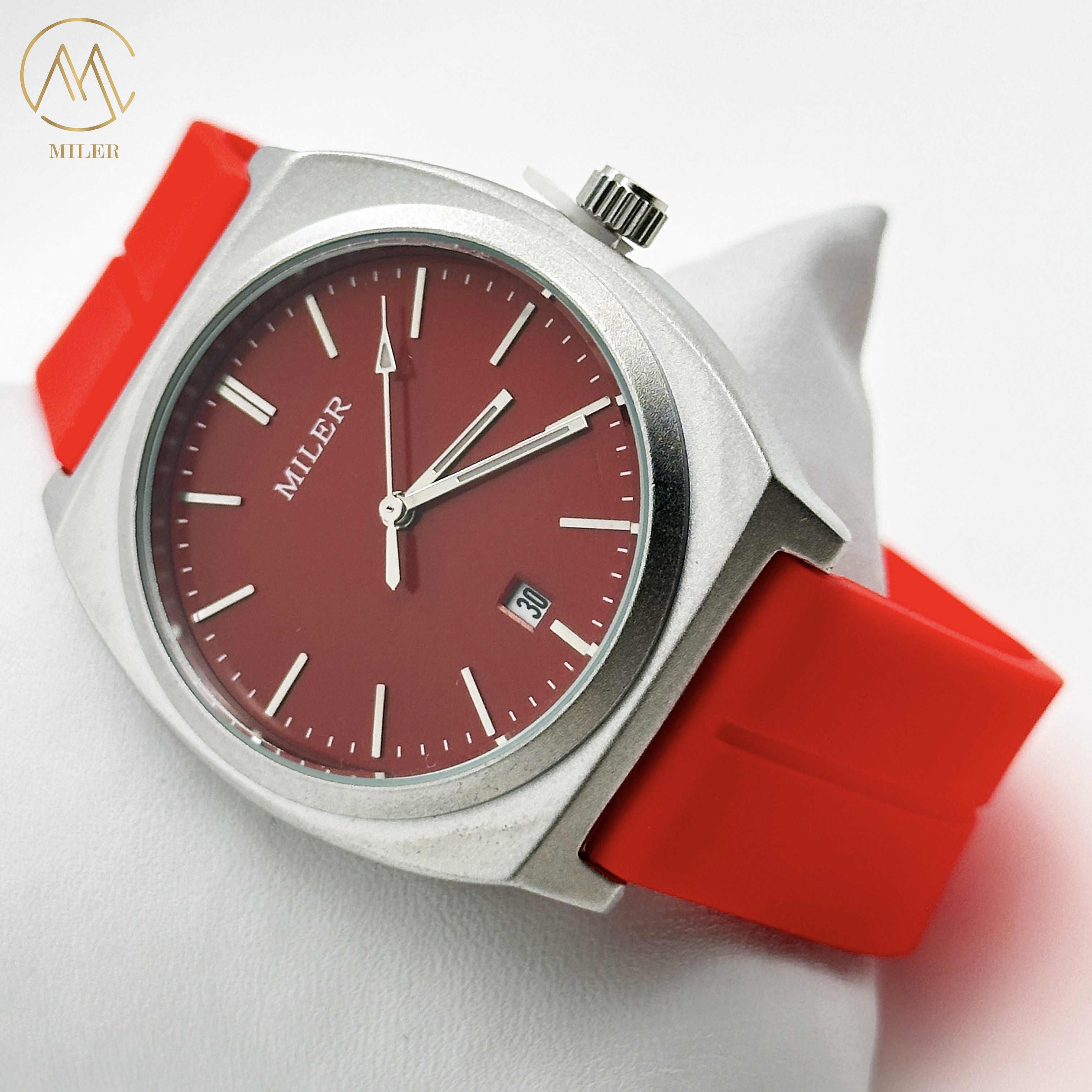 Silicone Case Classic Wrist Watches For Couple 30M Waterproof