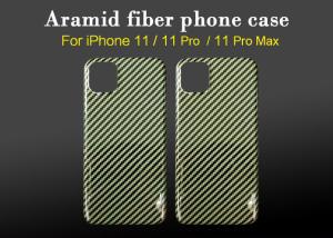 China Shockproof Glossy Finish Surface Carbon Aramid Fiber iPhone Case For iPhone 11 factory
