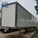 40-50 Tons Tri Axle Hydraulic Wing Opening Box Van Semi Truck Trailer for Bulk