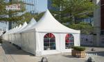 Durable Aluminum And PVC Outdoor Event Tents / 5x5M Pagoda Tent