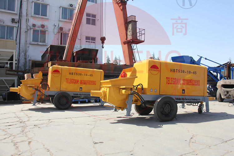 Wear Resistant Electric Concrete Pump Lift Type 120 - 230mm Concrete Slump Range