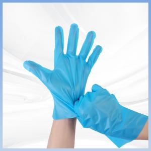 China CPE Disposable Gloves For Beauty Salon Nonslip Thermoplastic Gloves factory