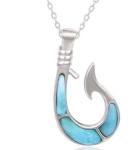 S925 Sterling Silver Larimar Stone Pendant Necklace Starfish Necklace for Women
