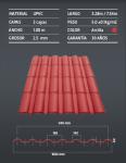 Roma Type Heat Insulation 5.0mm Pvc Roof Sheet