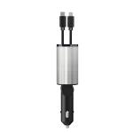 Fast Car Charger Double Line Can Be Extended And Retracted Fast Charger Cable