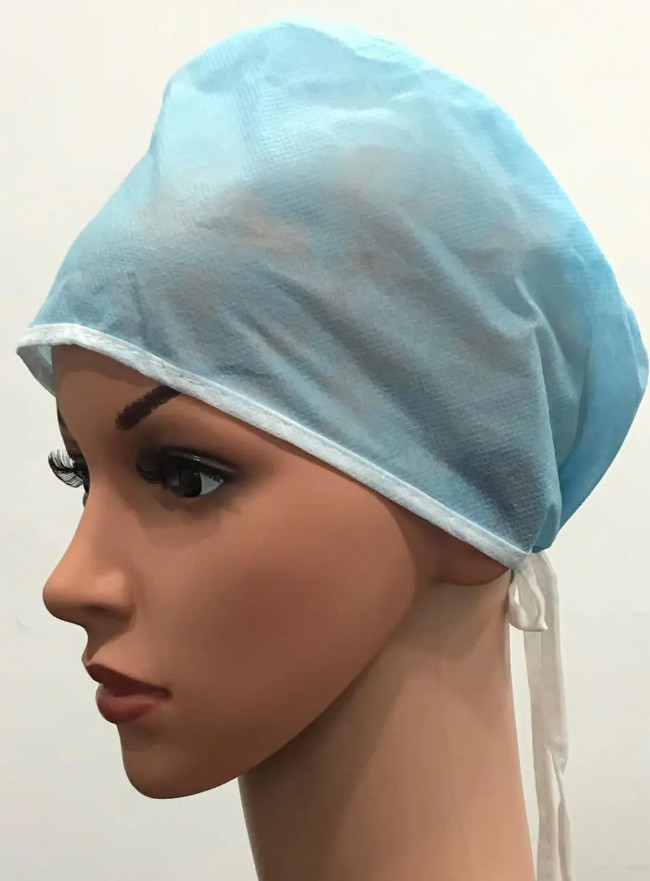SMS PP 64 X 13cm Disposable Bouffant Cap Medical Hair Bouffant EN14683