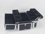 Aluminum Rolling Makeup Cases, Aluminum Trolley Makup Cases With Tray