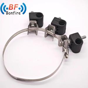China Three Way Fiber and Power Cable Feeder Clamps 23.5-30.1mm 2* 4-8mm for Cable Management factory
