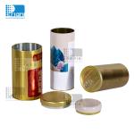 Powder Coffee Metal Container Customized Round Loose Tea Storage Tins With Lid