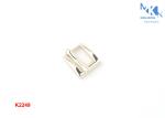 Zinc Alloy Metal Square Belt Pin BuckleLight Gold Color For Shoes 9mm Inner Size
