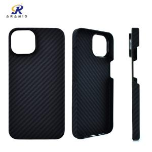 China New Arrival Kevlar Phone Case For iPhone 14 Series, Carbon Fiber Mobile Case factory