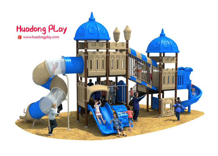 ISO9001 Outdoor Playground Equipment Light Weight Plastic Material Eco - Friendly