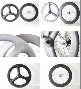 China china factory directly sell track bicycle fixed gear clincher wheelsets 3-spoke&amp;88mm wheel factory