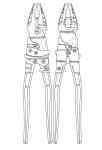 9inch Eccentric Labor-Saving Combination Plier with Ratchet Wheel HRC 62
