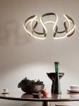 Modern simple curve Art Chandelier Restaurant Restaurant Bar