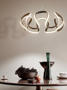 China Modern simple curve Art Chandelier Restaurant Restaurant Bar factory