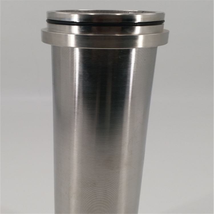 V Shaped Wrapped 0.025mm Slot Pipe 316L Johnson Screen Filter For Water