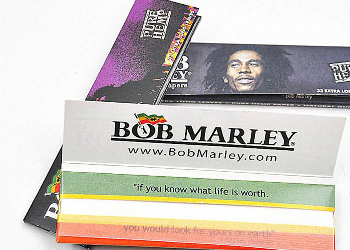 Bob Marley Cigarette Paper Roll 110mm Translucent Hemp Fiber Material
