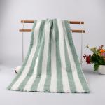 360 gsm Colorful Striped Coral Fleece Face Bath Towel 5 Piece Set with