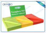 Full Color Range Disposable Non Woven Tablecloth in Green Yellow Orange