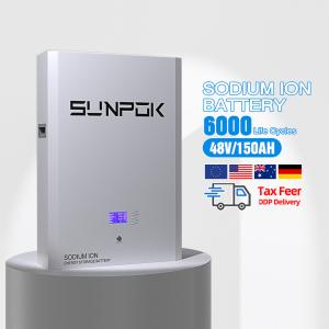 China 6000 Cycles 48V 100ah 150ah Sodium Ion Battery 20 Years Life Span UL1642 factory