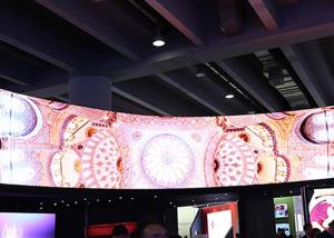 China Programmable Curved Video Led Display High Brightness Energy Saving on sale