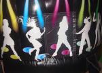 Kids N adults inflatable music disco dome bouncy castle with light hooks on top