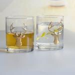 Decorative Round Personalised Whisky Glass For Christmas