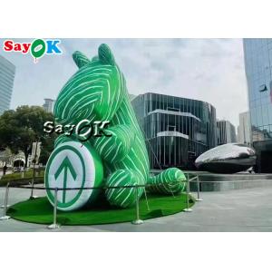Itinerary Code Inflatable Green Bouncy Horse Model 10m For Event Showing