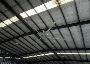 China Aluminum Blade Industrial Hvls Ceiling Fan For Warehouse Farm Exhaust Pmsm Motor Fan factory