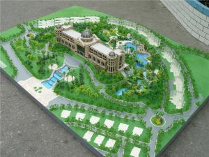 China Physical scale model with warm lighting for building construction presentation factory
