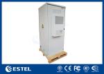 19 Inch Rack RAL7035 Grey Color Outdoor Telecom Cabinet With Battery Rack