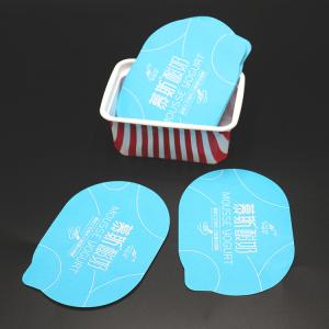 China Oripack 84*121mm Aluminum Foil Lids 40 Micron Pet Cup Food Grade Ink Lacquer factory