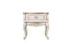 Luxury Bed Sets Classic desgn of White painting Wooden Furniture withe Leather