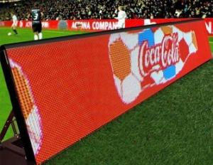 China DIP346 Advertising Sport LED Display 16mm Football Pitch Advertising Boards factory