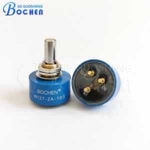 China WI27 5k 10k Ohm Panel Mount Precision Rotary Potentiometer on sale