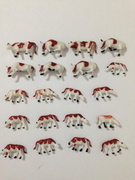 ABS plastic animals cows,horse and sheep Architectural model Animals for farm