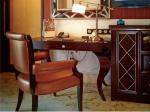 OEM ODM Service Dark Brown Solid Wood Furniture For Garden View Room